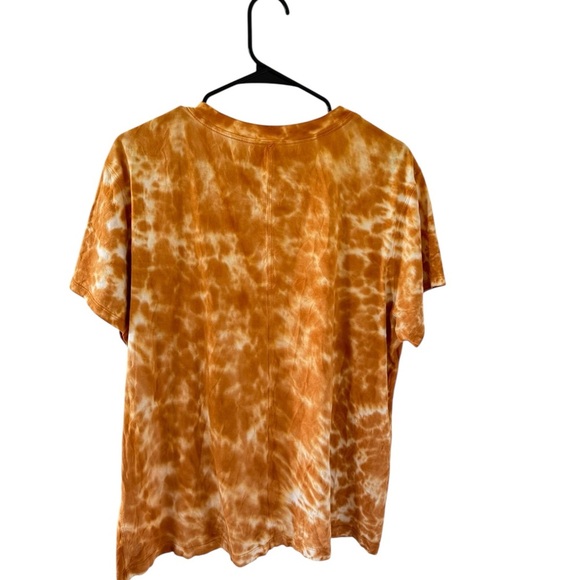 Lululemon All Yours Cotton T-Shirt Tie Dye Marmoleado Lemon Chiffon Brown Sugar - Picture 4 of 5